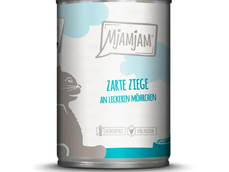 Mjamjam Nassfutter Zarte Ziege an Leckeren Möhrchen 400 g