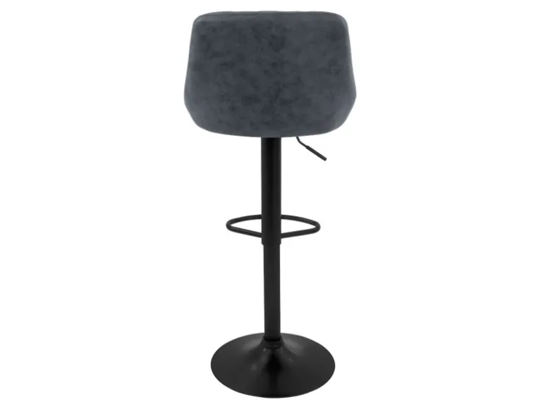 ML-Design Barhocker 4Er Set Bezug aus Kunstleder Anthrazit Gepolsterter Barstuhl