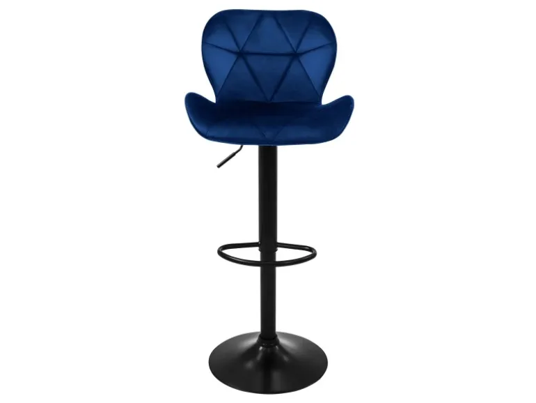 ML-Design Barhocker 4Er Set aus Samt Blau Gepolsterter Drehbar Hocker