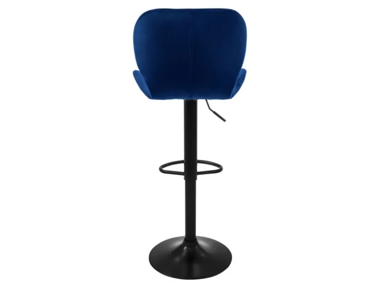 ML-Design Barhocker 4Er Set aus Samt Blau Gepolsterter Drehbar Hocker