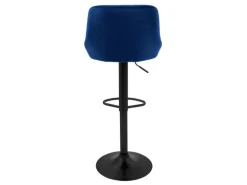 ML-Design Barhocker 4Er Set aus Samt Blau Gepolsterter Drehbar
