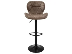 ML-Design Barhocker 4Er Set aus Kunstleder Braun Gepolsterter Drehbar