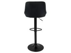 ML-Design Barhocker 4Er Set aus Samt Schwarz Gepolsterter Drehbar