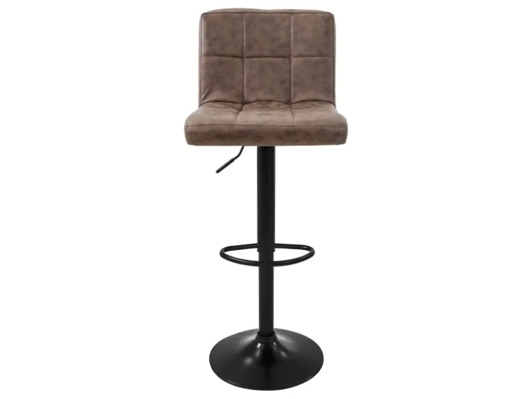 ML-Design Barhocker Set 2 Kunstleder Braun Gepolsterter Barstuhl mit Rückenlehne