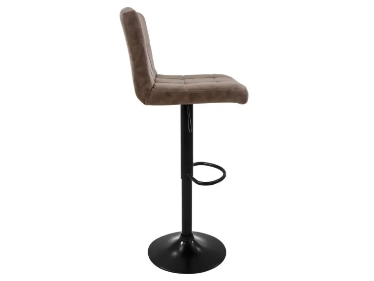 ML-Design Barhocker Set 2 Kunstleder Braun Gepolsterter Barstuhl mit Rückenlehne