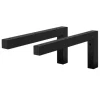 ML-Design 2Er Set Wandkonsole Winkel L-Form für Waschtisch 300x150 mm Schwarz