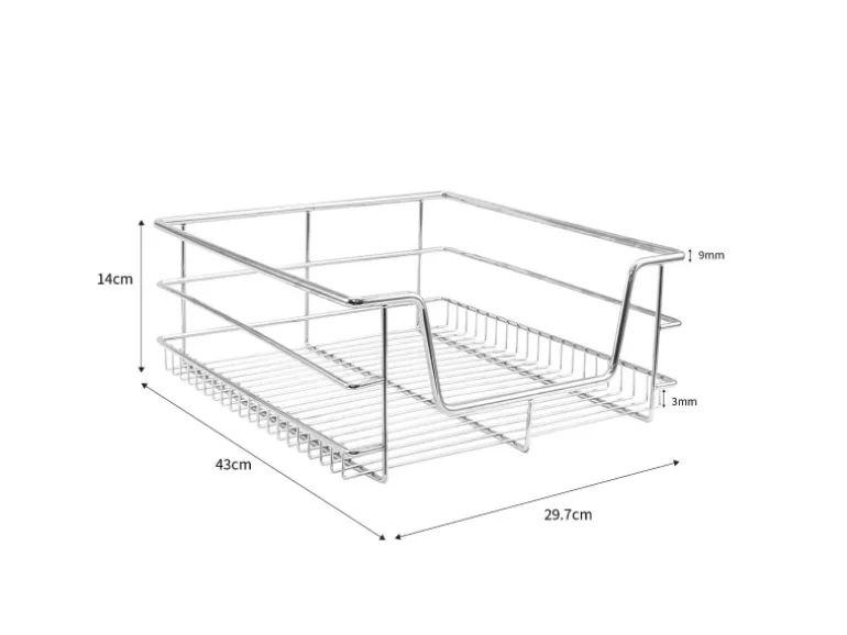 Monstershop 3 x Ausziehbare Küchenschublade Für 40cm Breite Schränke