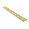 MS Beschläge Lüftungsgitter 60 x 400 mm Aluminium Gold Eloxiert