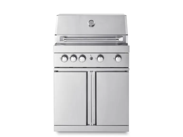 MyOutdoorKitchen Freistehender Gasgrill mit 4 Brennern und Infrarotbrenner Stainless Collection
