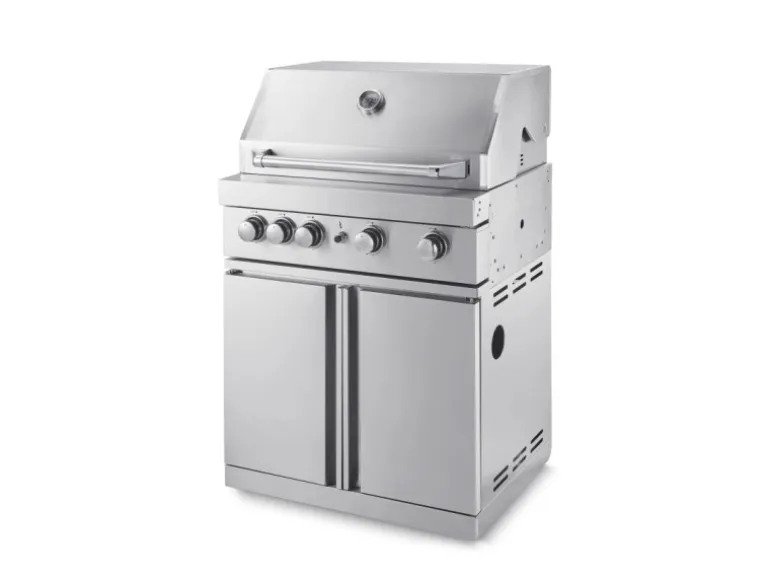 MyOutdoorKitchen Freistehender Gasgrill mit 4 Brennern und Infrarotbrenner Stainless Collection