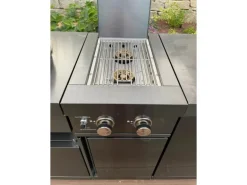 MyOutdoorKitchen Modul mit Doppel Seitenbrenner Black Collection