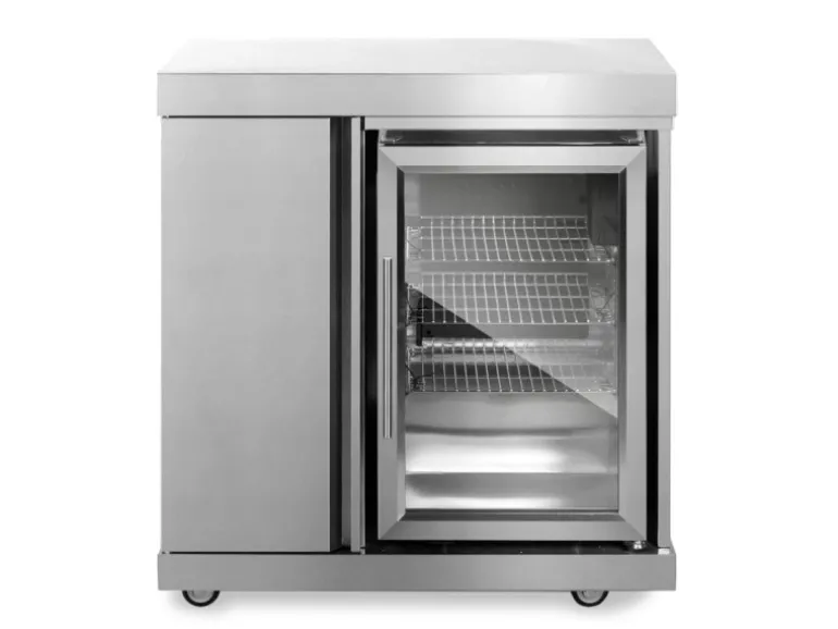 MyOutdoorKitchen Modul mit Kühlschrank und Aufbewahrungsschrank Stainless Collection