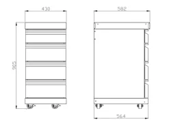 MyOutdoorKitchen Schubladenmodul Stainless Collection