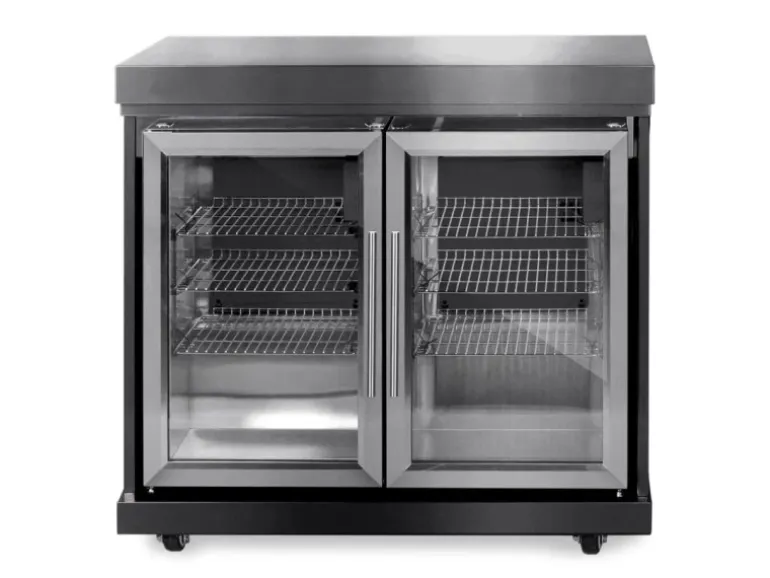 MyOutdoorKitchen Zweitüriger Modul-Kühlschrank Black Collection
