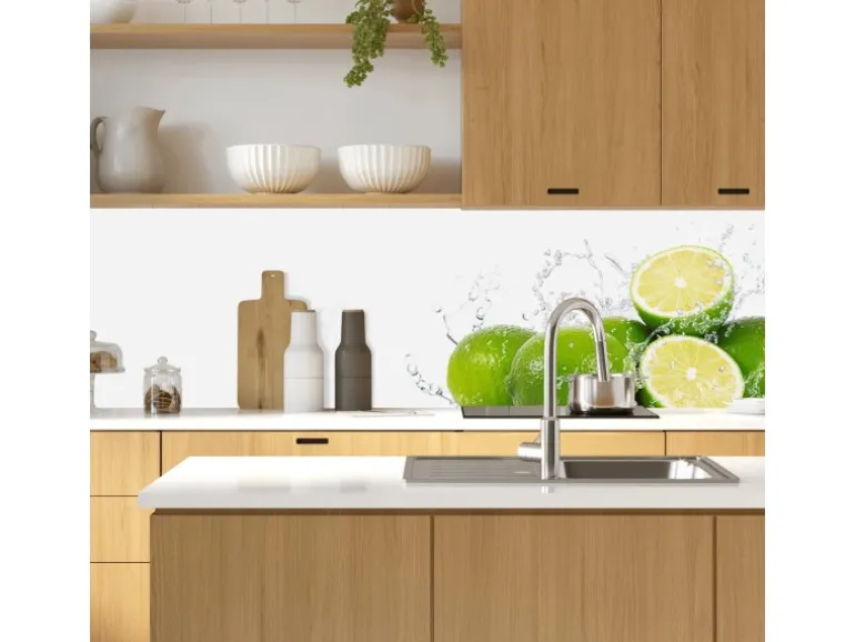 MySpotti Küchenrückwand Profix Cucina Aqua-Limet 100 x 60 cm Grün-Gelb