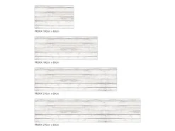 MySpotti Küchenrückwand Profix Cucina Jona Holz 100 x 60 cm Eiche Nordic Weiss