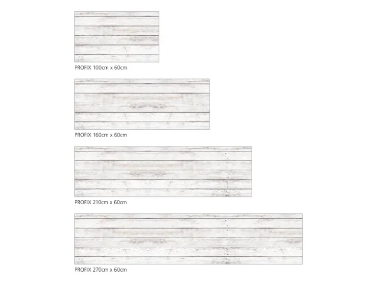 MySpotti Küchenrückwand Profix Cucina Jona Holz 100 x 60 cm Eiche Nordic Weiss