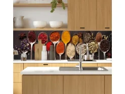 MySpotti Küchenrückwand Profix Cucina Piccante 270 x 60 cm Rot-Gelb-Schwarz