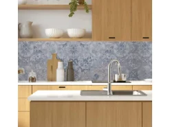 MySpotti Küchenrückwand Profix Cucina Vintage Fliese 160 x 60 cm Blau-Grau