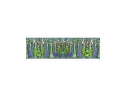 MySpotti Küchenrückwand Profix Cucina Kräuter Provence 210 x 60 cm Grün-Lila