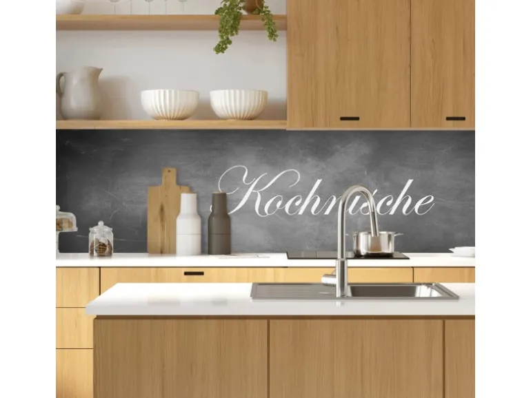 MySpotti Küchenrückwand Profix Cucina Kochnische 160 x 60 cm Grau-Weiß