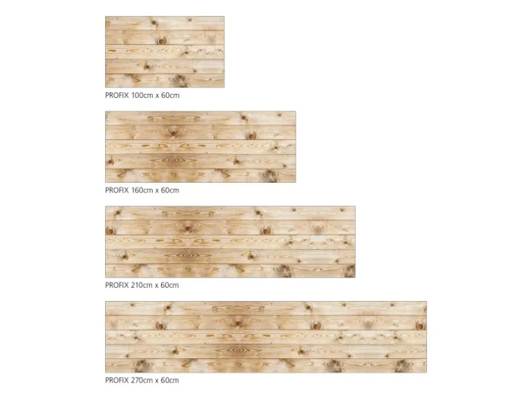 MySpotti Küchenrückwand Profix Cucina Gerhard 270 x 60 cm Holz Hell