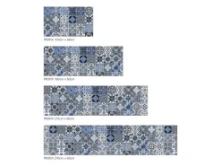 MySpotti Küchenrückwand Profix Cucina Stefano Fliese 210 x 60 cm Blau-Weiß