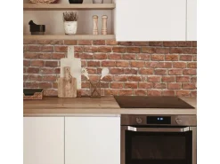 MySpotti Küchenrückwand Profix Cucina Brick Wall 100 cm x 60 cm Ziegelrot