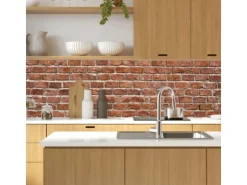 MySpotti Küchenrückwand Profix Cucina Brick Wall 100 cm x 60 cm Ziegelrot