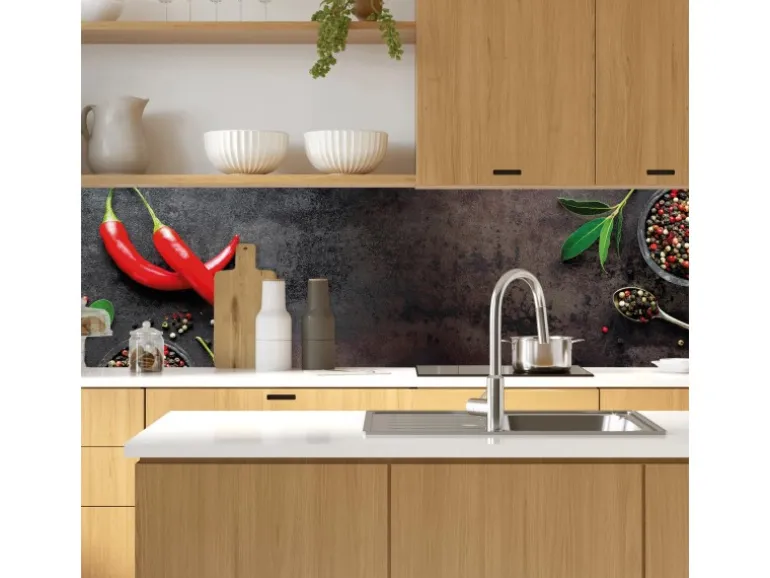MySpotti Küchenrückwand Profix Cucina Hot Chili 270 x 60 cm Paprika