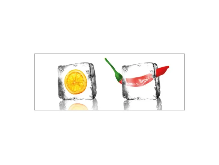 MySpotti Küchenrückwand Profix Cucina Eisfrüchte 160 x 60 cm Kristallklar