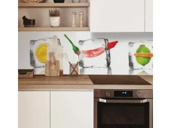 MySpotti Küchenrückwand Profix Cucina Eisfrüchte 160 x 60 cm Kristallklar