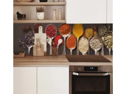 MySpotti Küchenrückwand Profix Cucina Piccante 210 x 60 cm Rot-Gelb-Schwarz