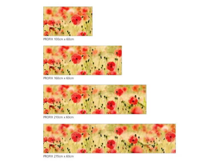 MySpotti Küchenrückwand Profix Cucina Mohnet 100 x 60 cm Mohnblüte