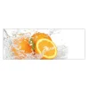MySpotti Küchenrückwand Profix Cucina Aqua Orange 160 x 60 cm Weiß-Orange