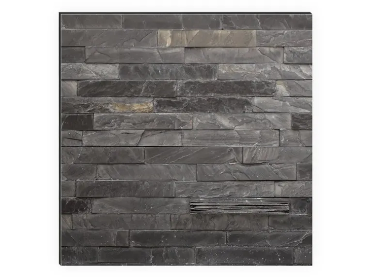 MySpotti Küchenrückwand Profix Cucina Black Bricks 270 x 60 cm Steingrau