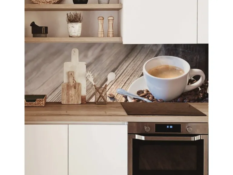 MySpotti Küchenrückwand Profix Cucina Auszeit 100 x 60 cm Kaffeetasse