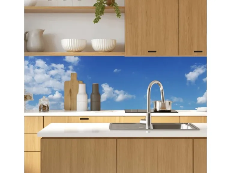 MySpotti Küchenrückwand Profix Cucina Himmel 270 x 60 cm Himmelblau
