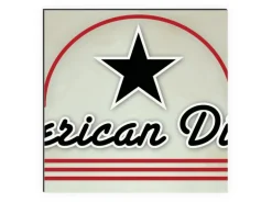MySpotti Küchenrückwand Profix Cucina American Diners 210 x 60 cm Mehrfarbig