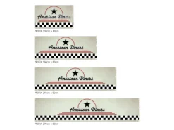 MySpotti Küchenrückwand Profix Cucina American Diners 210 x 60 cm Mehrfarbig