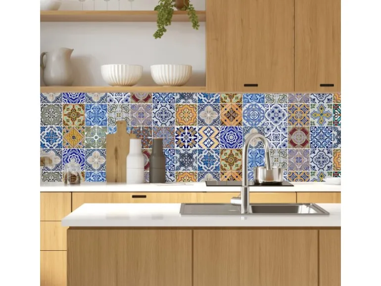 MySpotti Küchenrückwand Profix Cucina Pablo Fliese 210 x 60 cm Bunt