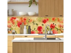 MySpotti Küchenrückwand Profix Cucina Mohnet 160 x 60 cm Mohnblüte