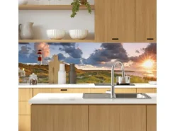 MySpotti Küchenrückwand Profix Cucina Leuchtturmpanorama 270 x 60 cm Sanddüne