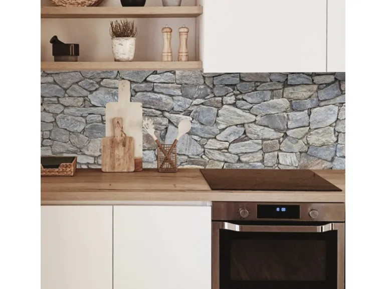 MySpotti Küchenrückwand Profix Cucina Massimo 100 x 60 cm Grau-Blau