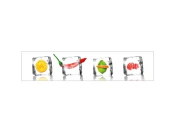 MySpotti Küchenrückwand Profix Cucina Eisfrüchte 270 x 60 cm Kristallklar