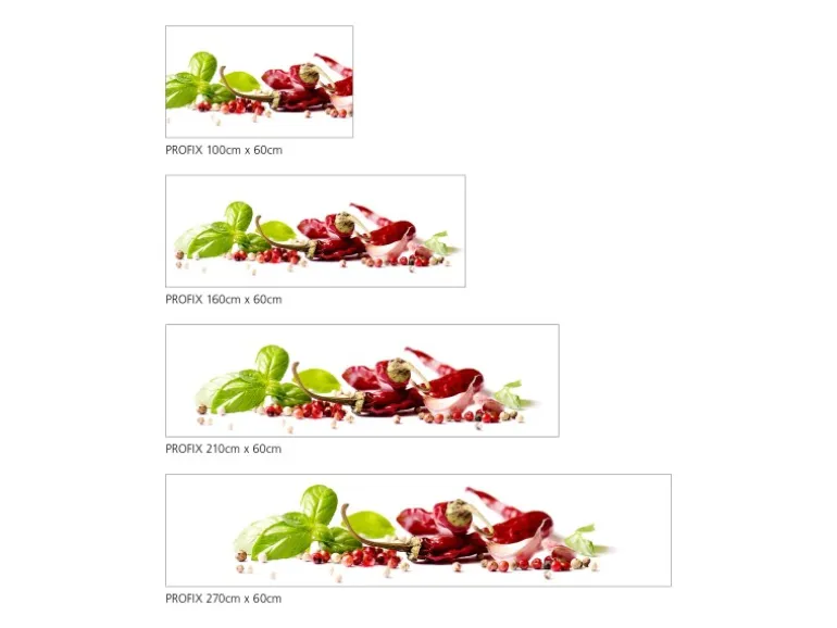 MySpotti Küchenrückwand Profix Cucina Herbs und Spice 270 x 60 cm Paprika