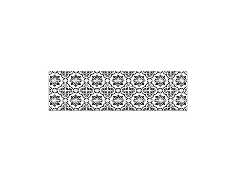 MySpotti Küchenrückwand Profix Cucina Elena Fliese 210 x 60 cm Schwarz-Weiß