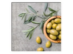 MySpotti Küchenrückwand Profix Cucina Olive concrete 100 x 60 cm Grau-Grün