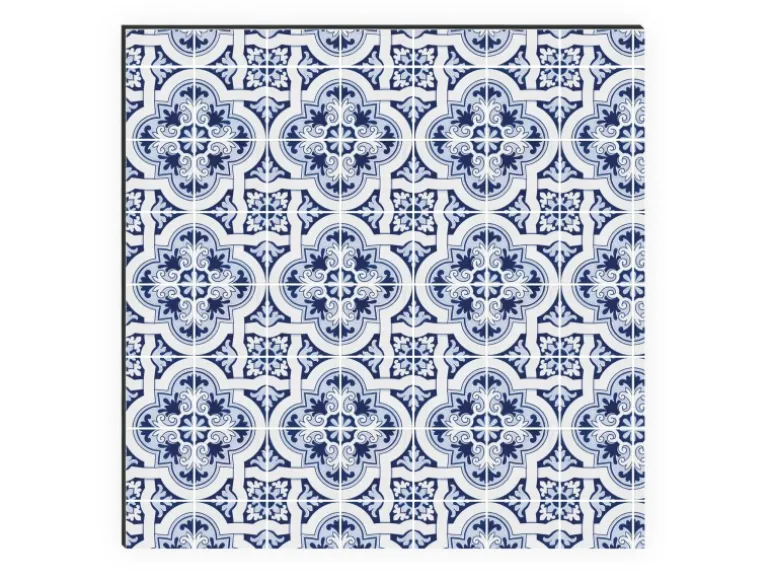 MySpotti Küchenrückwand Profix Cucina Apollon 270 x 60 cm Blau-Weiß