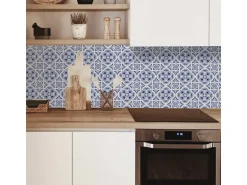 MySpotti Küchenrückwand Profix Cucina Apollon 270 x 60 cm Blau-Weiß